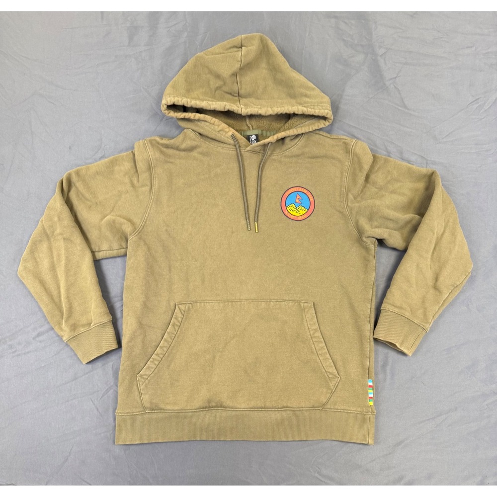 Mountain Hardwear Mens‎ Everest Base Camp Nepal Hoodie Olive Green OM8916 Medium